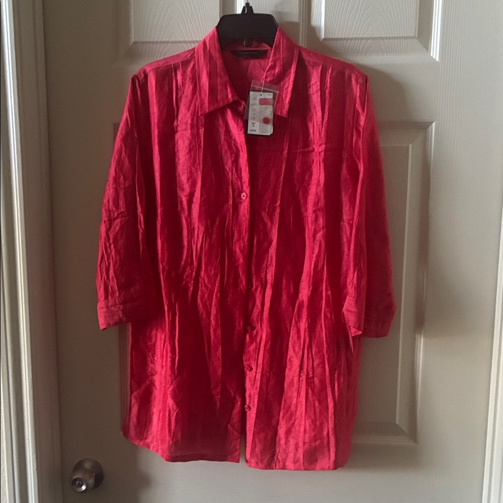 Woman Red Shirt, ( Dillards) new with tags